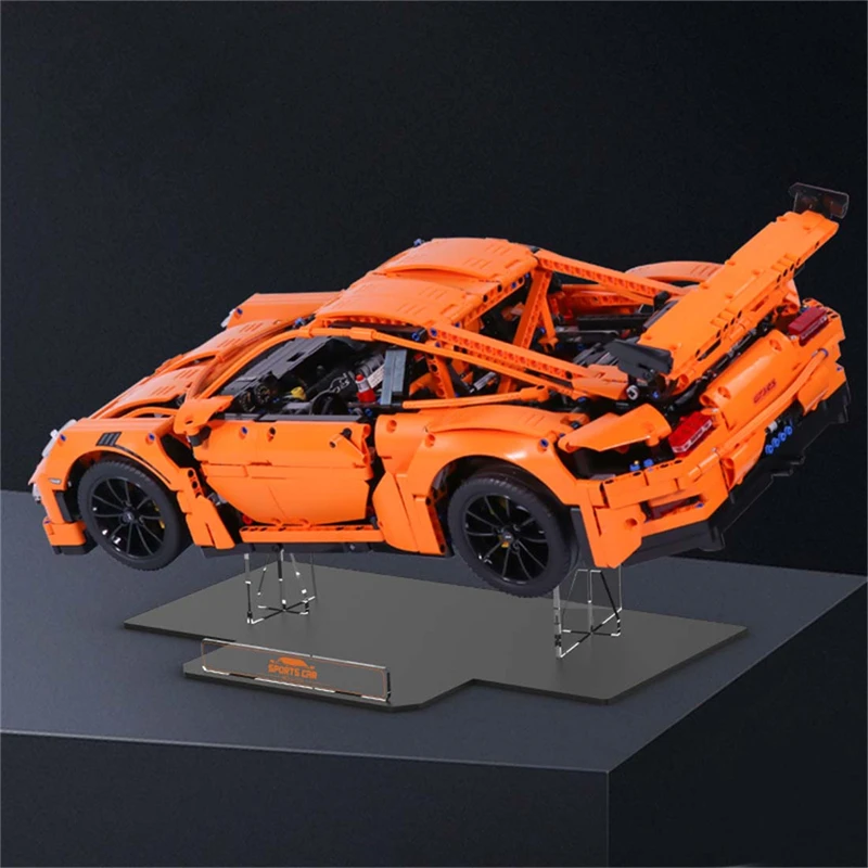 Display Stand for Lego 911 GT3 RS 42056, 5MM Acrylic Stand for Lego 42056 (No Model Set Included)