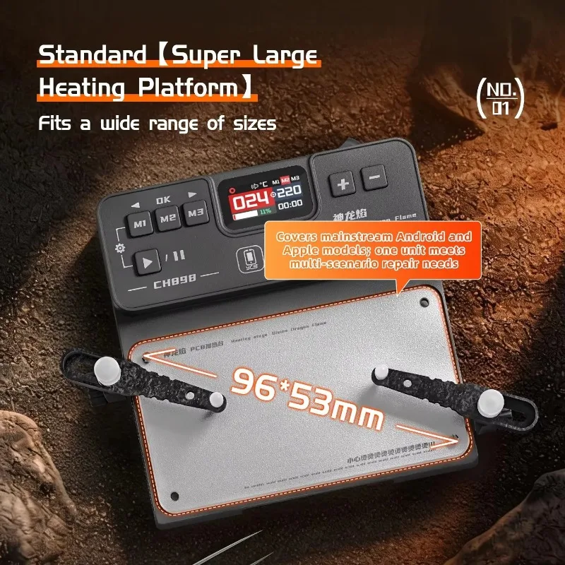 YCS CH898 Constant Temperature Heating Platform Tool Combination Adjustable Heating Table for PCB Layer Maintenance Repair Tools