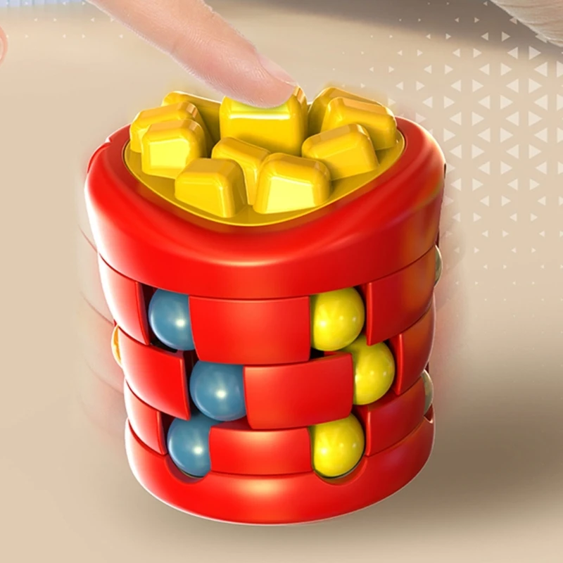 Finger Spinner Cube Puzzle Toy Verbetering cognitieve vaardigheden voor studenten en kinderen