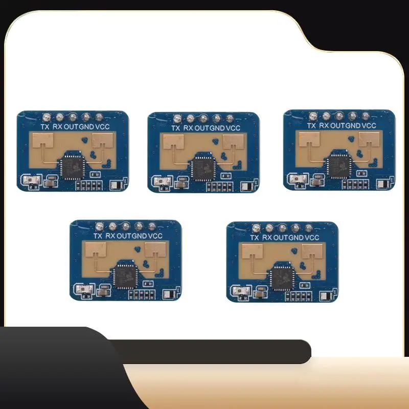 

5 Pcs 24G Mmwave HLK-LD2410C Contactless Sensor Intelligent Sensor Motion Detection Module-T44C