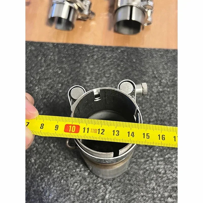 Motorcycle Modification Exhaust Pipe Exhaust Middle Section 28-45mm Adapter 51mm Exhaust Section non-destructive Install