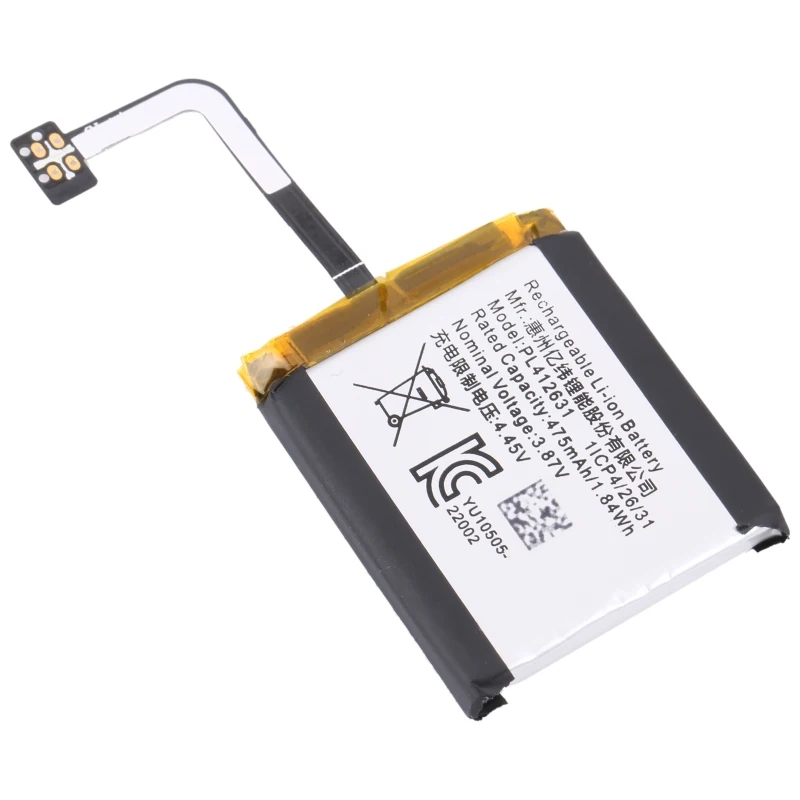 PL412631 For Amazfit GTR 4 Smartwatch 475mAh Rechargeable Lithium Battery Repair Replacement Part