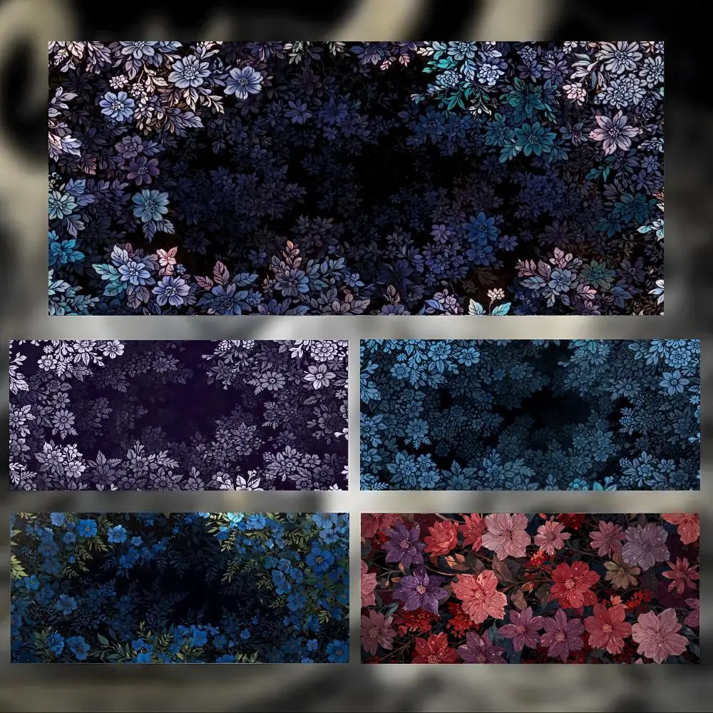 Art Nature F-Flower Mauspad, großes Gaming-Mauspad mit genähten Kanten, verdickte Schreibtischunterlage für PC
