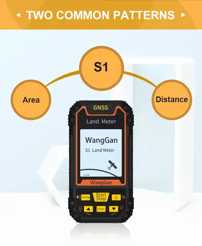 S1 휴대용 GPS GPS GLONASS SBAS BeiDou 토지 측정기 산악 측정 2.4 인치 화면 토지 측량 도구