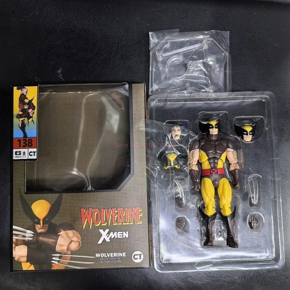 Original Ct Toys Mafex 096 138 Manga-Version Wolverine Actionfigur Ct Toys Logan Classic Battle Suit Marvel Mobile