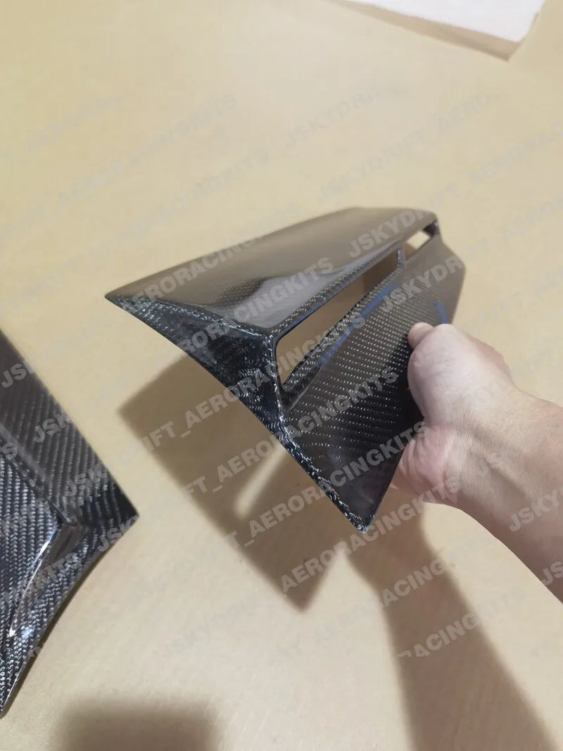 For Mini Cooper S R56 Carbon fiber C-Pillar Extension Addon Stick Cover 2pcs