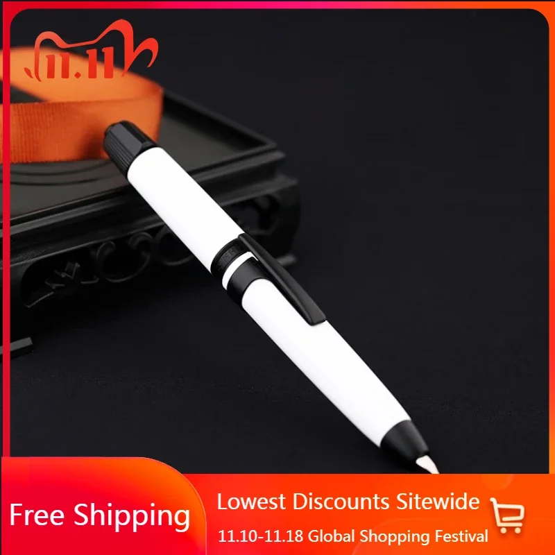 

New Mooman A3 Press Rotary Retractable Fountain Pen EF 0.38mm Nib Writing Ink Pen Writing Clip Converter Business Student Gift