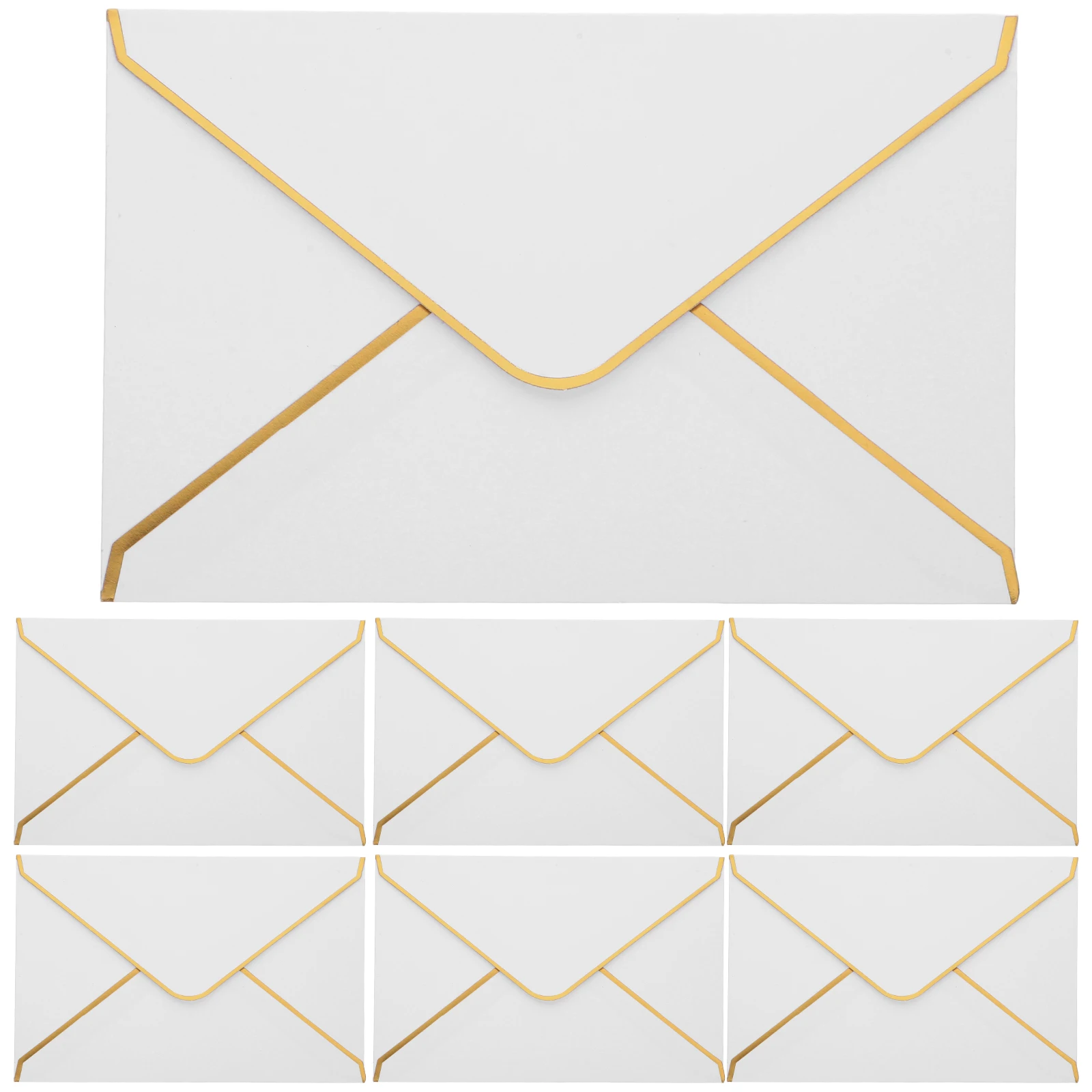 

50pcs Edge Envelopes Blank Wedding Decorative Card Party Accessory Empty Small Invitation Envelopes Smooth Paper Made