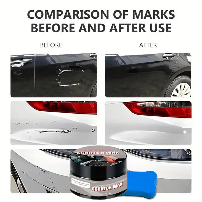 Car Scratch Remover Multifunctional Scratch และ Swirl Remover แบบพกพาสี Scratch Repair สําหรับยานพาหนะภาษาโปลิชคําและแว็กซ์สําหรับรถยนต์