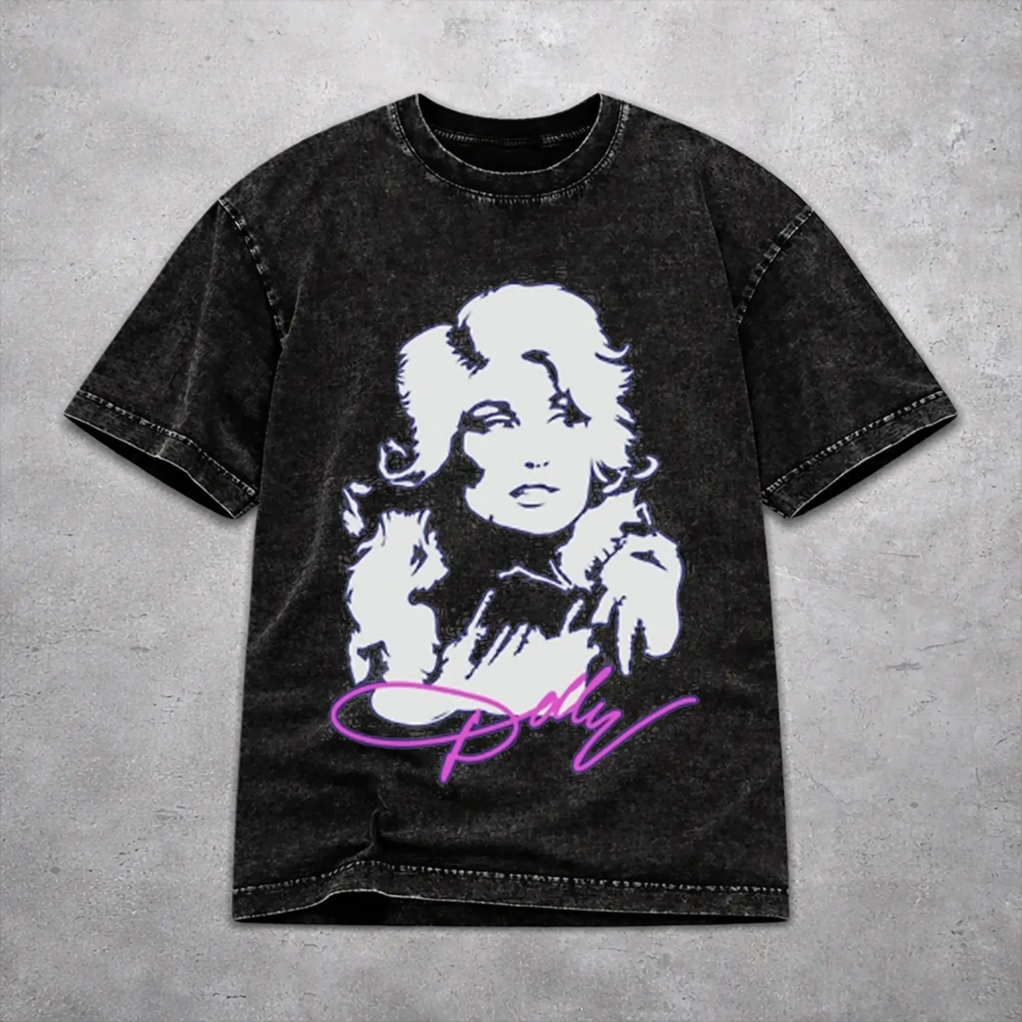 RIP Dolly Parton Washed T Shirt Hip Hop Streetwear for Men Women  Hiphop T-Shirts Tee Cotton
