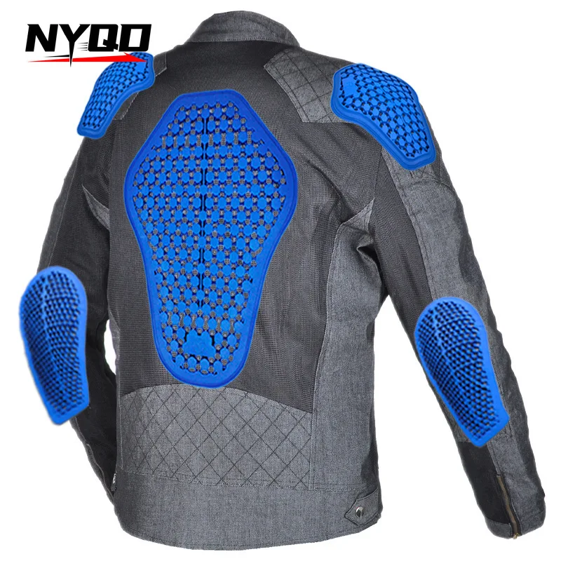 VOLERO Motorcycle Riding Clothes Men Women Summer Mesh Breathable Recreational Motorcycle Riding Jacket Anti-drop Clothes