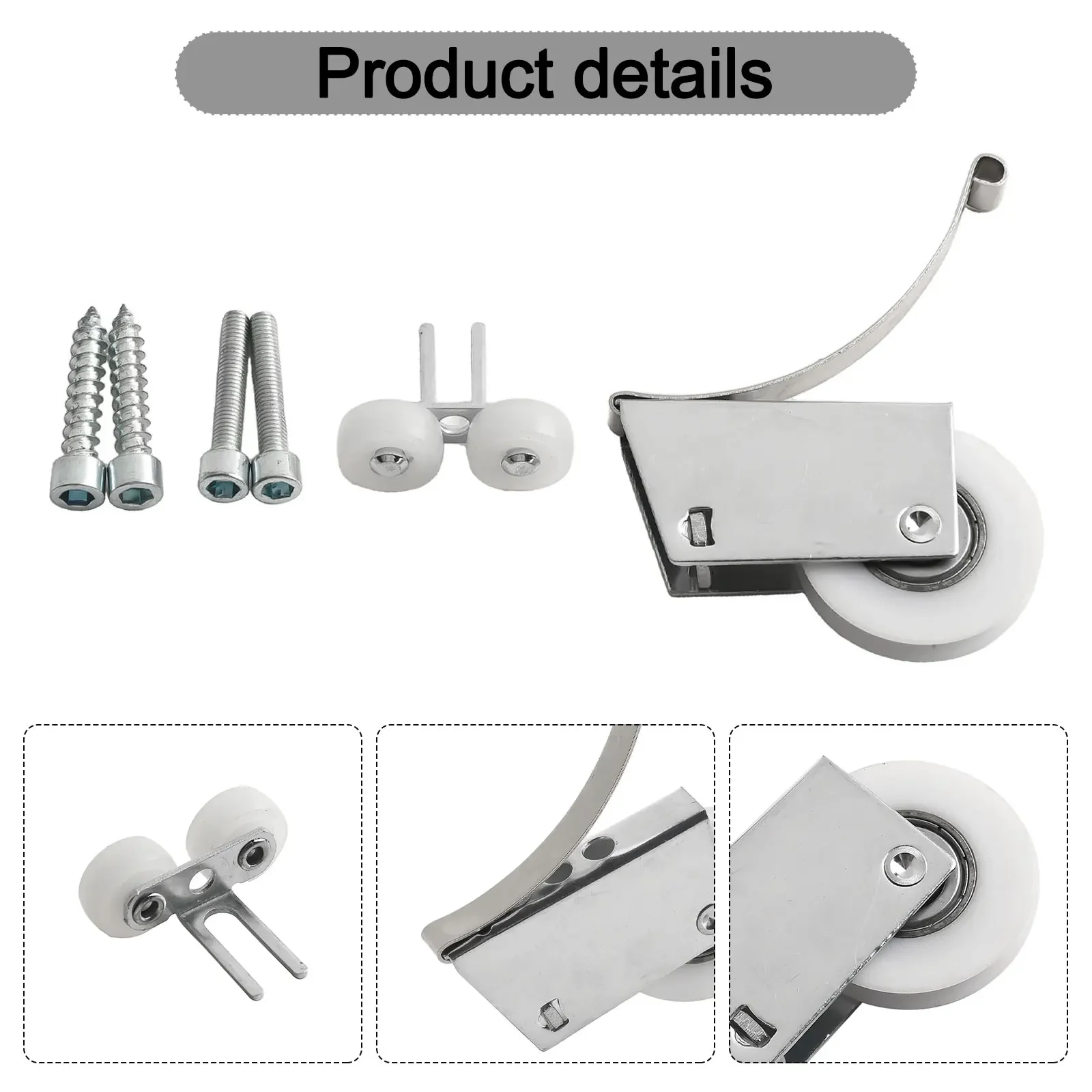 Wardrobe Sliding Door Roller Single/Double Wheel Sliding Shower Door Roller Bearing Wheel  Hanging Pulley Wheel Replacement