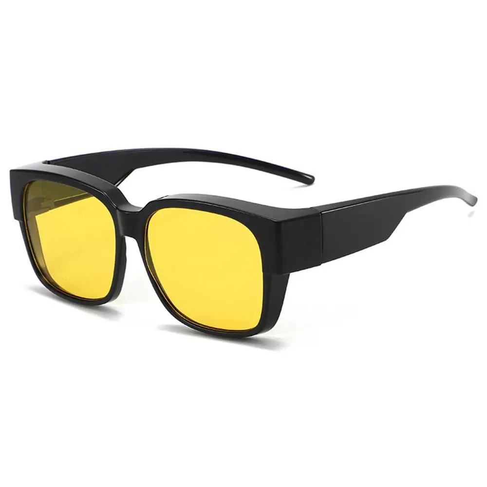 Men That Can Be Worn over Other Glasses for Driving Riding Fit Over Glasses Sunglasses Polarized Square Shades Wrap Around