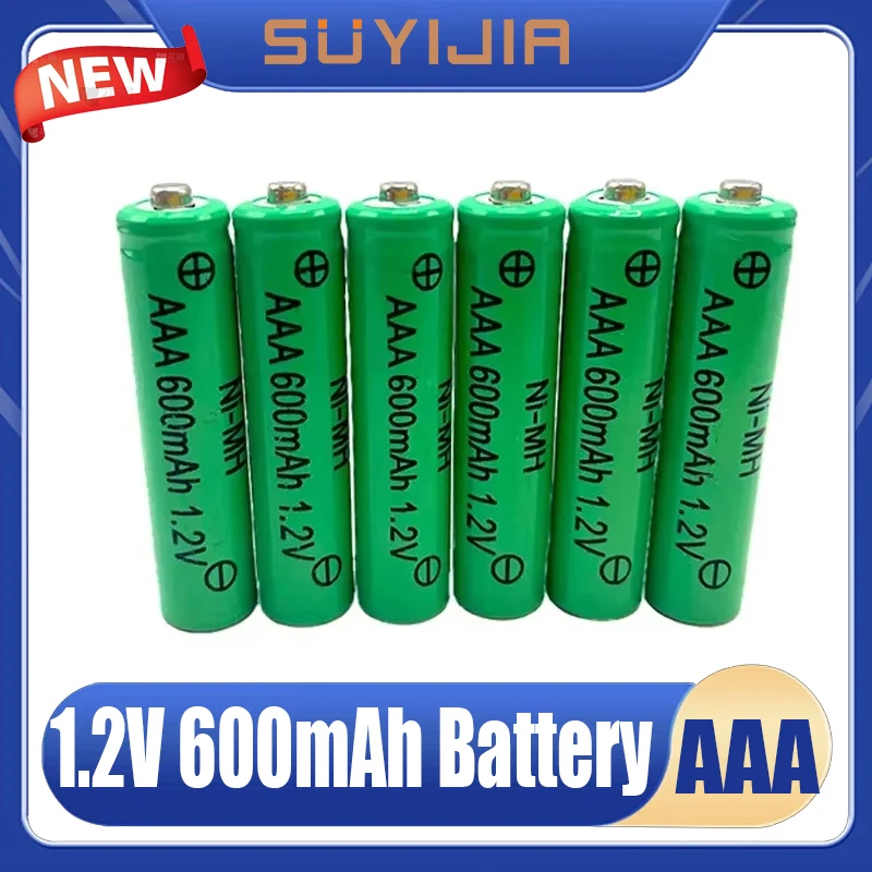 1.2V AAA 600mAh Rechargeable Batteries NI-MH Battery Toy Flashlight Remote Control Clock Shaver Electric Toothbrush Replacement