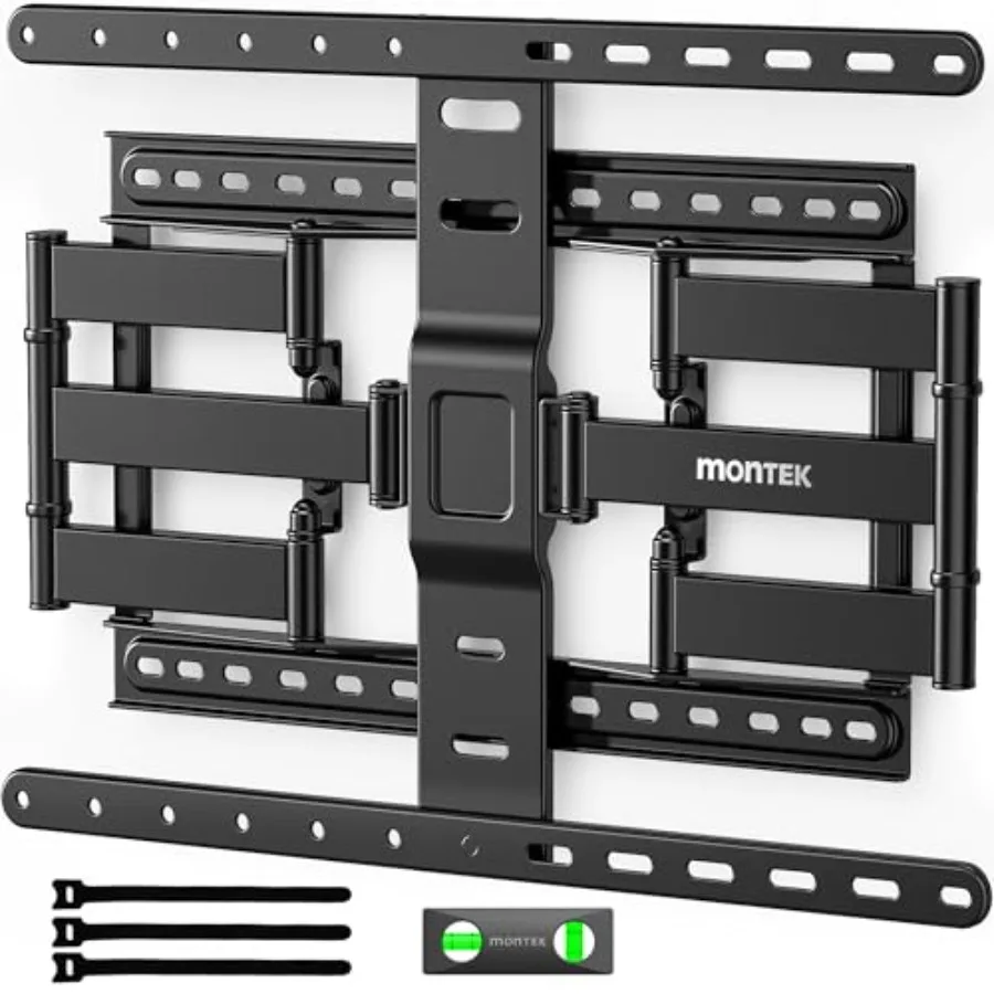 

Ultra Slim TV Wall Mount for 43-90 Inch TVs 1.1 Thin Low Profile Full Motion Bracket Dual Swivel Articulating Arms with Tilt Ma
