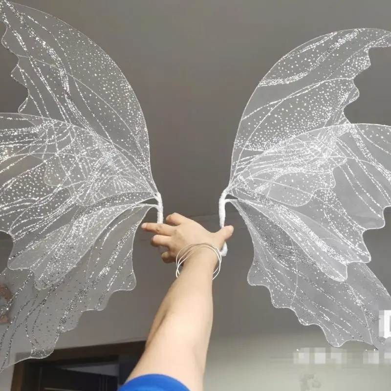 1Pc Adult Children Elf Wings Exquisite Butterfly Wings Gifts Cosplay Photography Prop Accessories Solid Color Wings