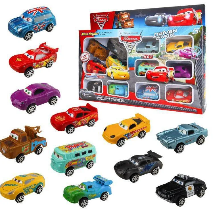 

Disney Cars Disney Pixar Cars 3 toy Lightning McQueen 6CM car Rally car PVC model children's gift box