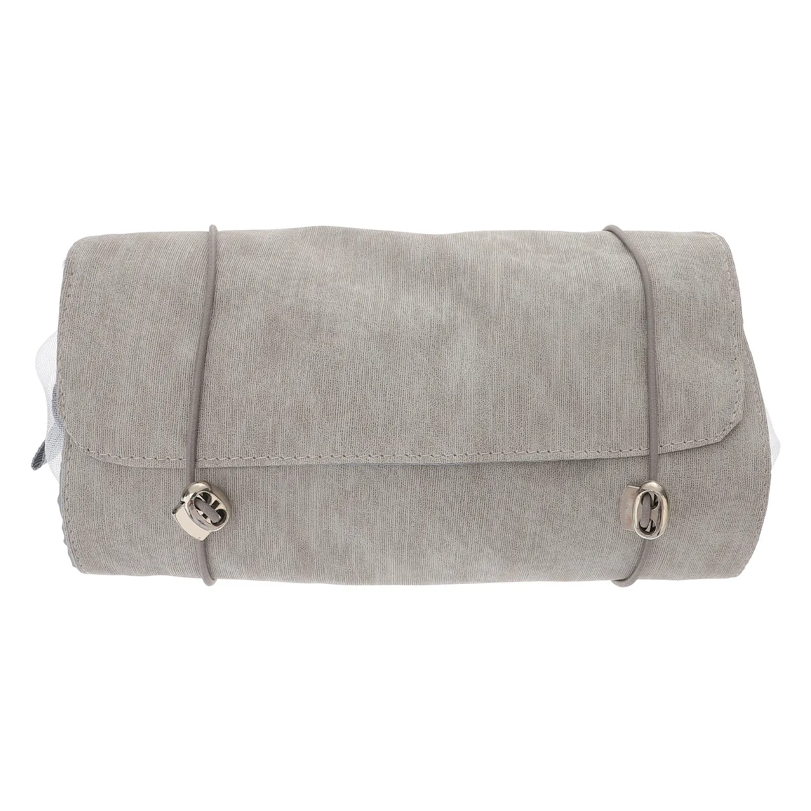 Foldable 4-in-1 Bag Roll-Up Makeup Organizer PU Detachable Toiletry Pouch Travel Bathroom Storage Case