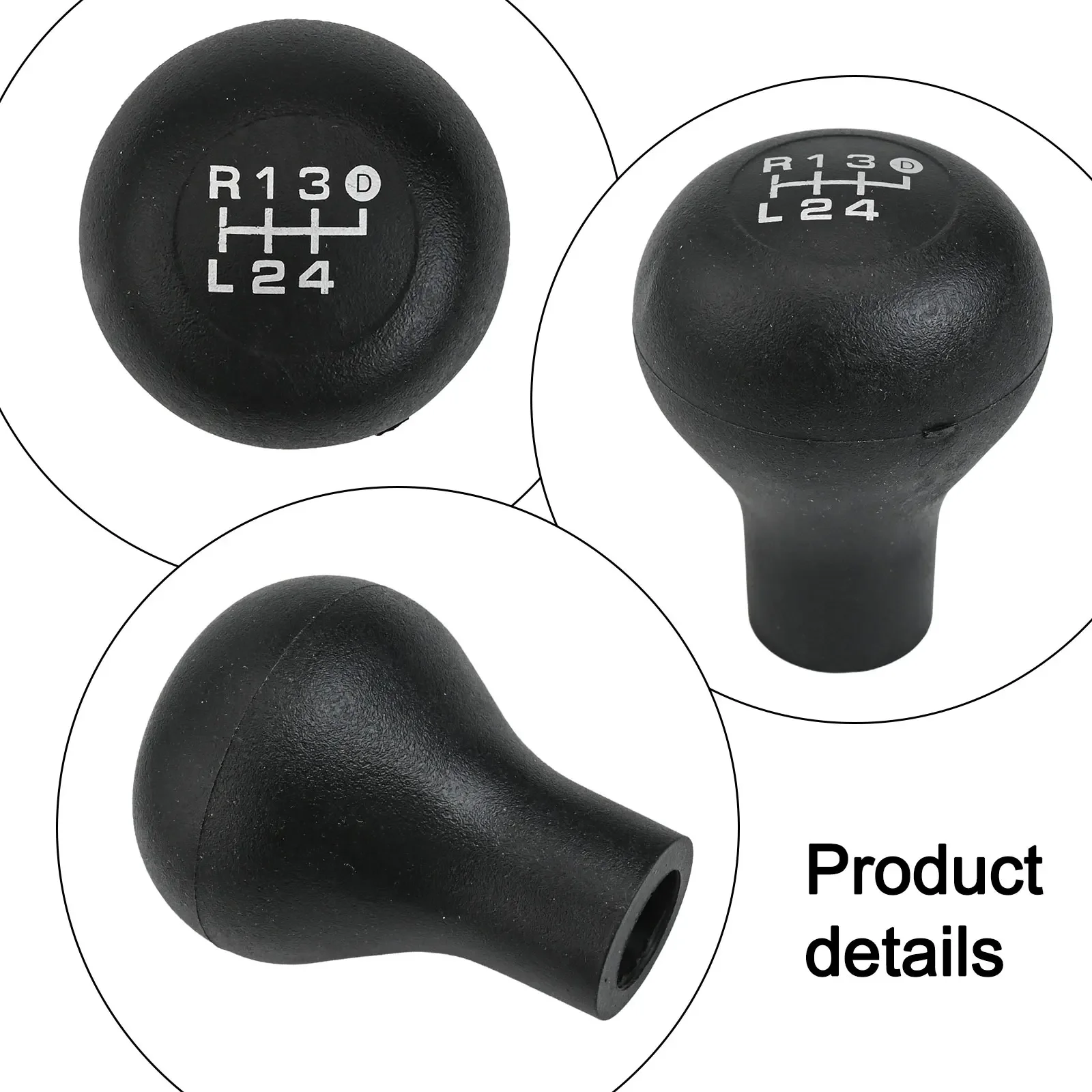 Car For Interior Upgrade BLACK Manual Transmission Stylish For Interior Upgrade Easy Installation Precision Gear Changes