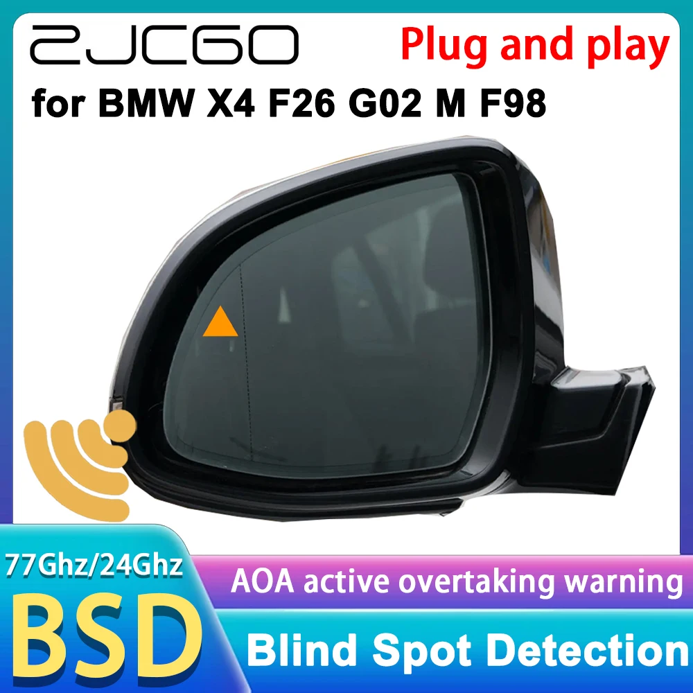 ZJCGO for BMW X4 F26 G02 M F98 2014-2025 OEM Blind Spot Monitoring Information System Lane Change Warning 77GHz Radar Detector