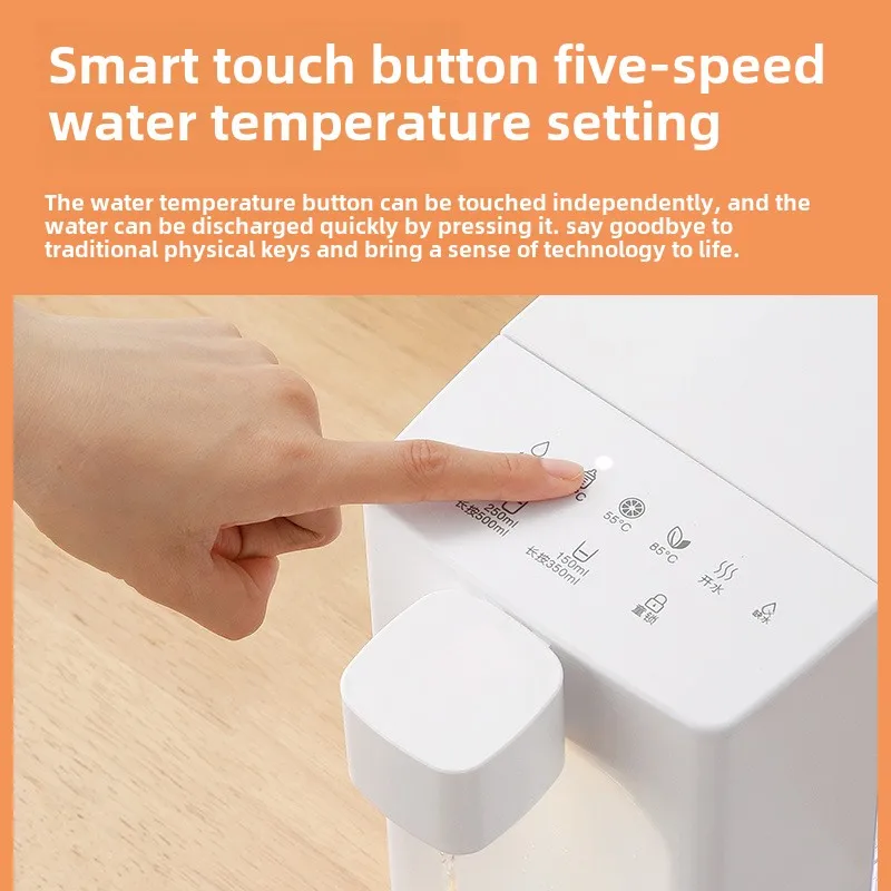 Pequeño dispensador de agua caliente instantáneo, bebedero directo de escritorio con tanque de agua, té de elaboración de leche caliente instantáneo de tres segundos