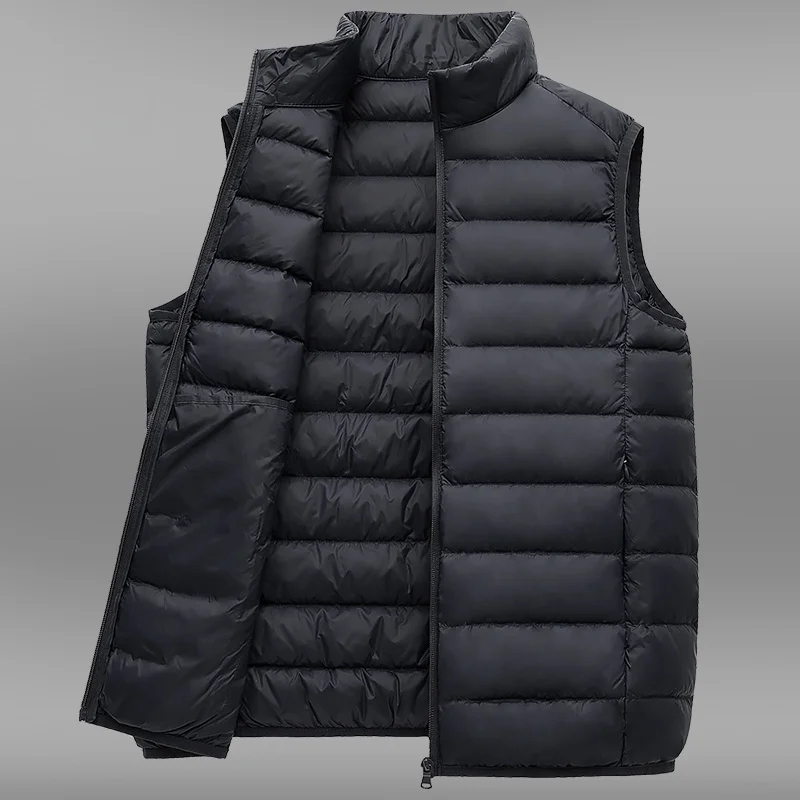 Light Down Jacket Vest Men's Winter s Casual Puffer s for Men Clothing Warm Male Coat Chaquetas Hombre Lq