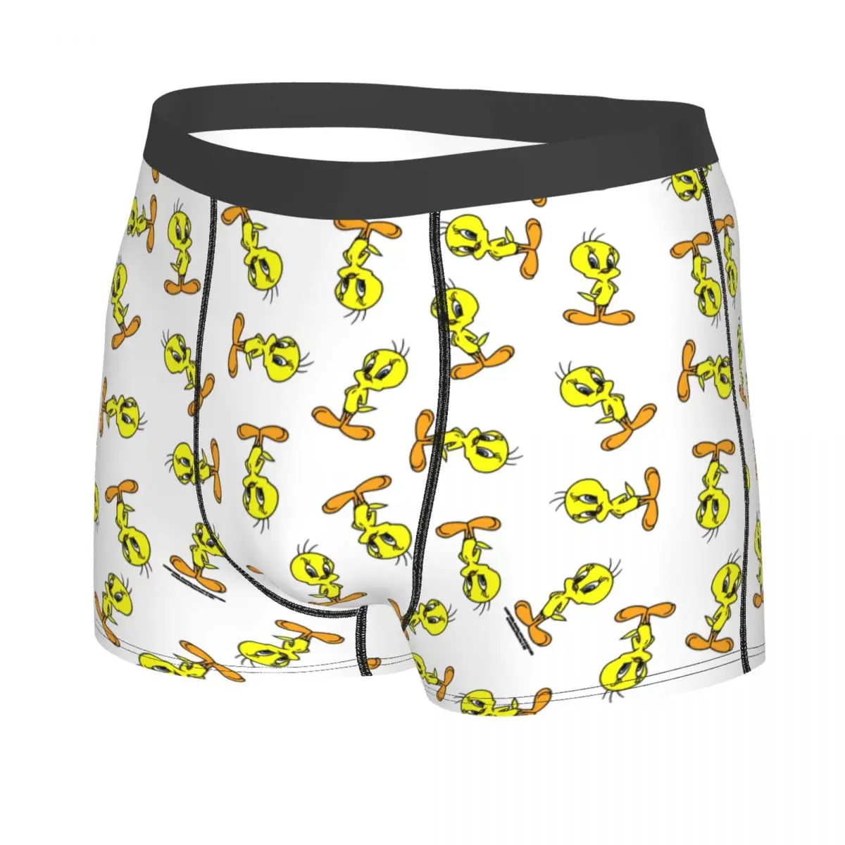 Custom Sexy Yellow Bird Cartoon Games Tweetys Boxers Shorts Underpants Men's Comfortable Briefs Underwear