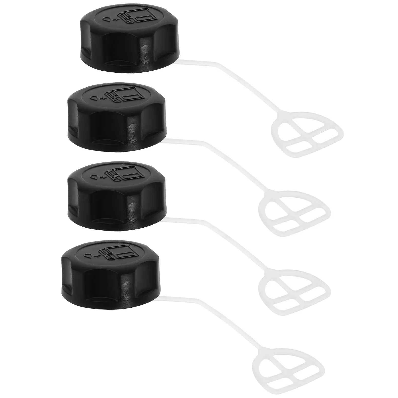 

4pcs Tank Cover Lawn Mower Chainsaw Accessories Oil Cap Replacement Gas Can Cap PA6 Material Easy Installation Gardening