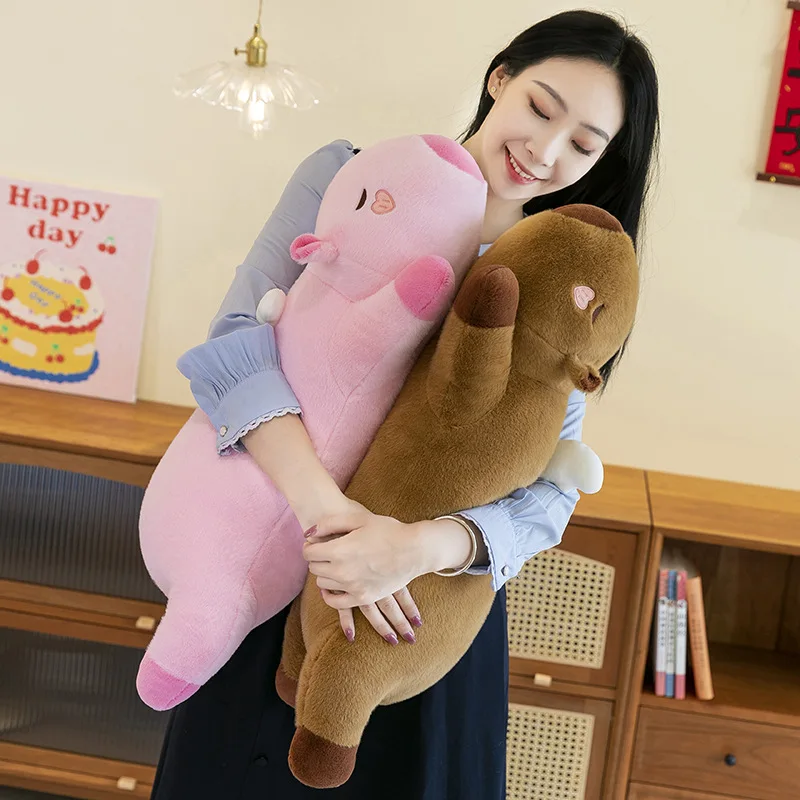 Leuke Kawaii Capybara Knuffel Gevulde Pop voor Kinderen Verjaardag Kerstcadeau Zachte Knuffelbare Engel Huisdier Slaapkussen Knuffelige Baby