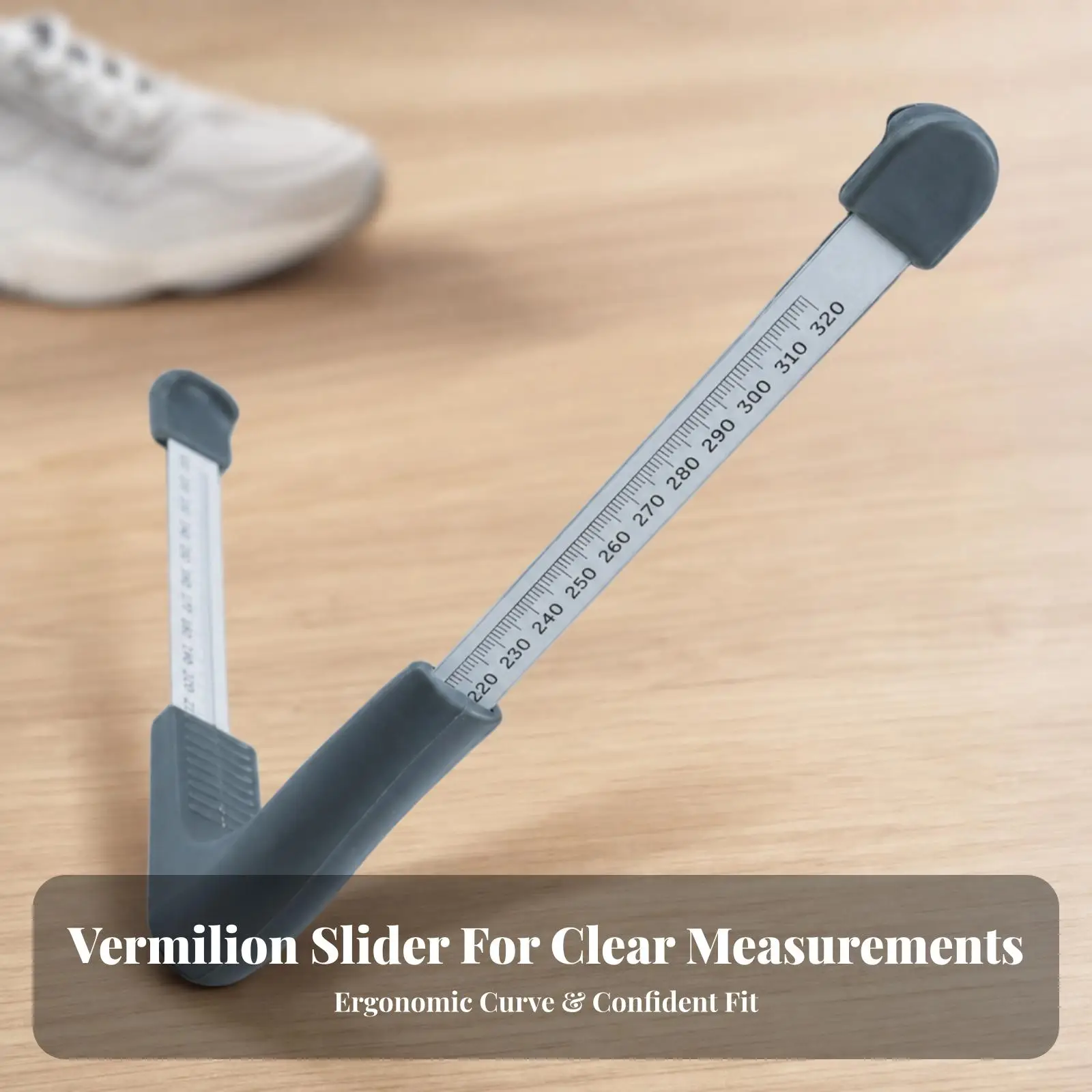 Shoe Sizing Ruler for Adults Plastic Foot Measurer Telescopic LJQ03 Accurate Fit Tool for Fitting Appointments