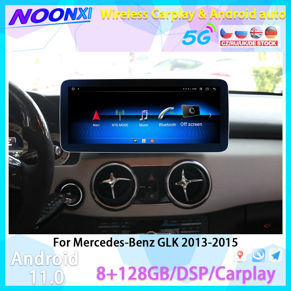 

Android для Mercedes-Benz GLK 2013 2014 2015 GPS навигатор головное устройство мультимедийный плеер Авто Стерео 128G Bluetooth автомобильное радио Carplay