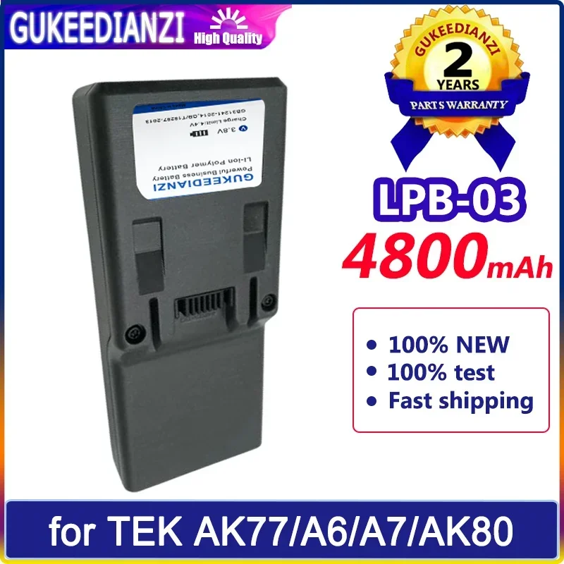 

GUKEEDIANZI Battery LPB-03 LPB03 4800mAh for TEK AK77/A6/A7/AK80 Batteria