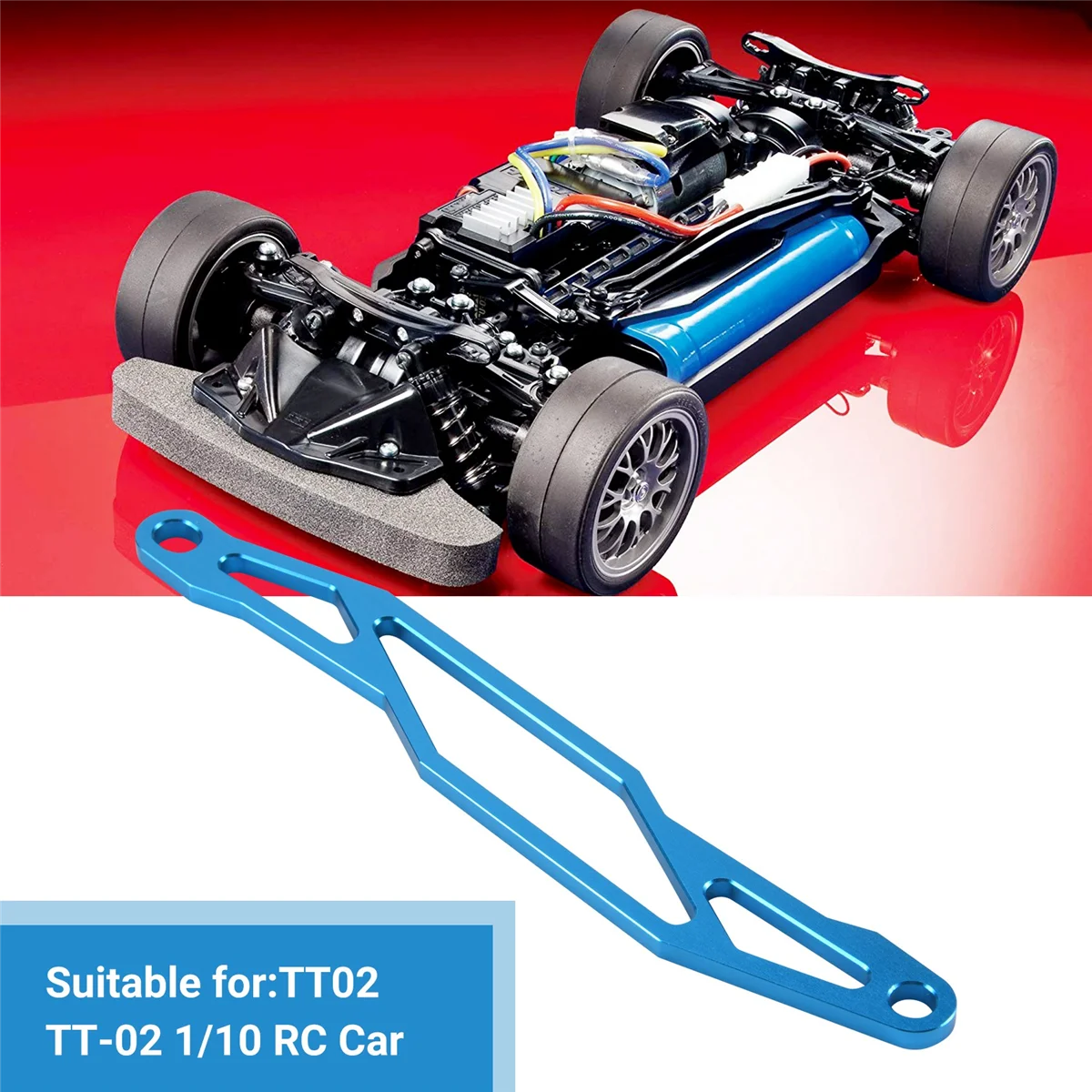 

AA02 Metal Battery Plate for TT02 TT-02 1/10 RC Car Upgrade Parts