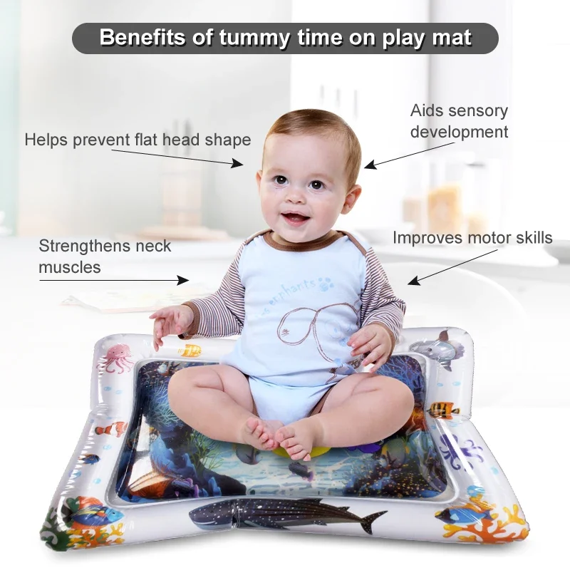 Baby Water Mat Inflatable Cushion Infant Toddler Water Play Mat for Children Early Education Developing Kid Toys Summer Toy Gift