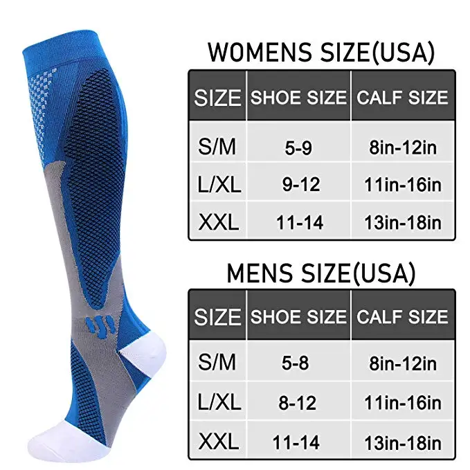 2023 Running Styles Compression Socks Women Men Sports Socks Fit For Tired Anti Outdoor Football Socks Varicose Veins Stockings