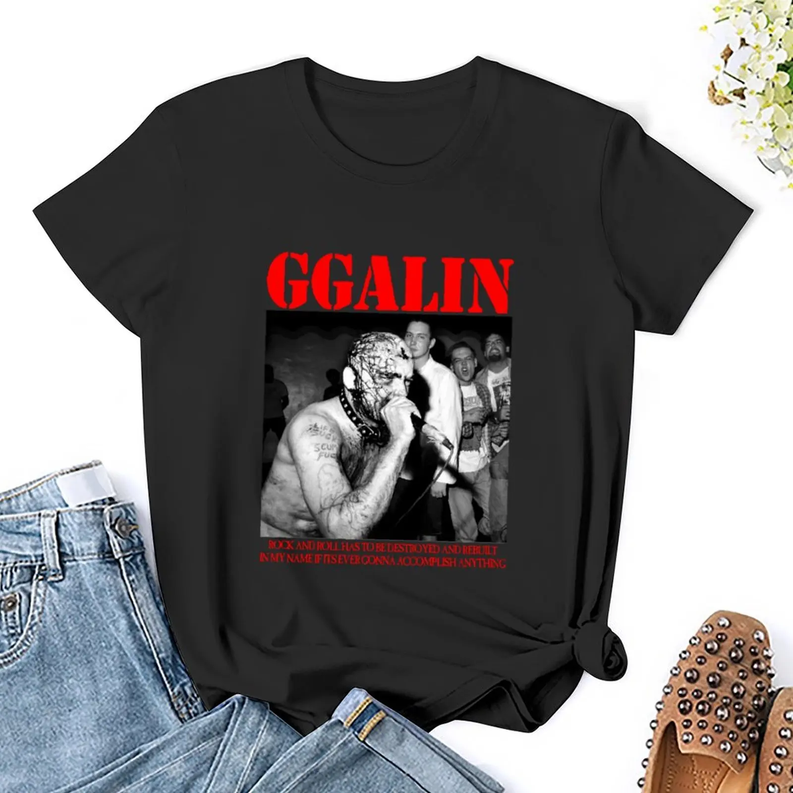 GG Allin T-Shirt tops shirts graphic tees funny t shirts for Women