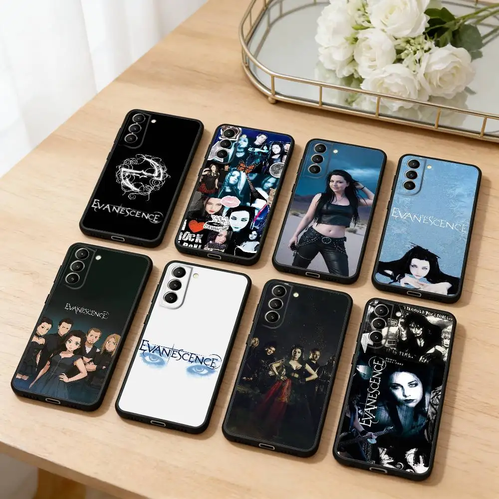 

Retro-Band-E-Evanescence Phone Case For Samsung S25,24,23,22,30,21,10,9,Ultra,Plus,Lite,FE,4,5 G Soft Black Case