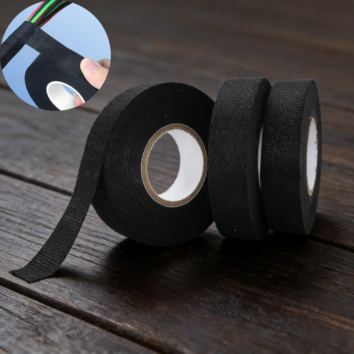 9/15/19/25MM flannel wire harness tape, sound insulation and noise reduction cable cloth cable tie