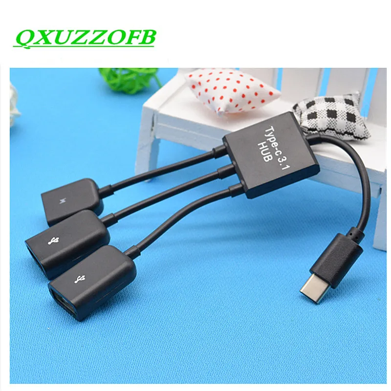 USB HUB OTG Adapter Type-C 3.1 cavo da 1 a 3 per Nintendo Switch PUBG Huawei Xiaomi Sumsung Tablet Moblie Gaming Mouse Keyboard