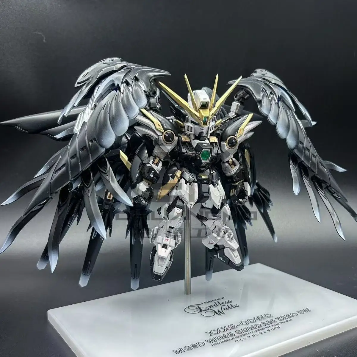 塗装済み GL MGSD ブラック スワン ウィング ゼロ Xxxg00ysw 組み立てモデルキット ウィング ゼロ EW XXXG-00W0 アクションフィギュア プラスチックモデル