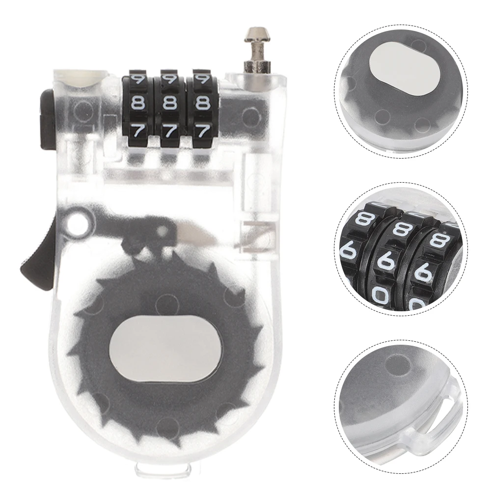 

3pcs Anti theft Snowboard Lock Lightweight Cable Lock for Bikes Scooters Plastic Cylinder Secure Storage Outdoor Adventure