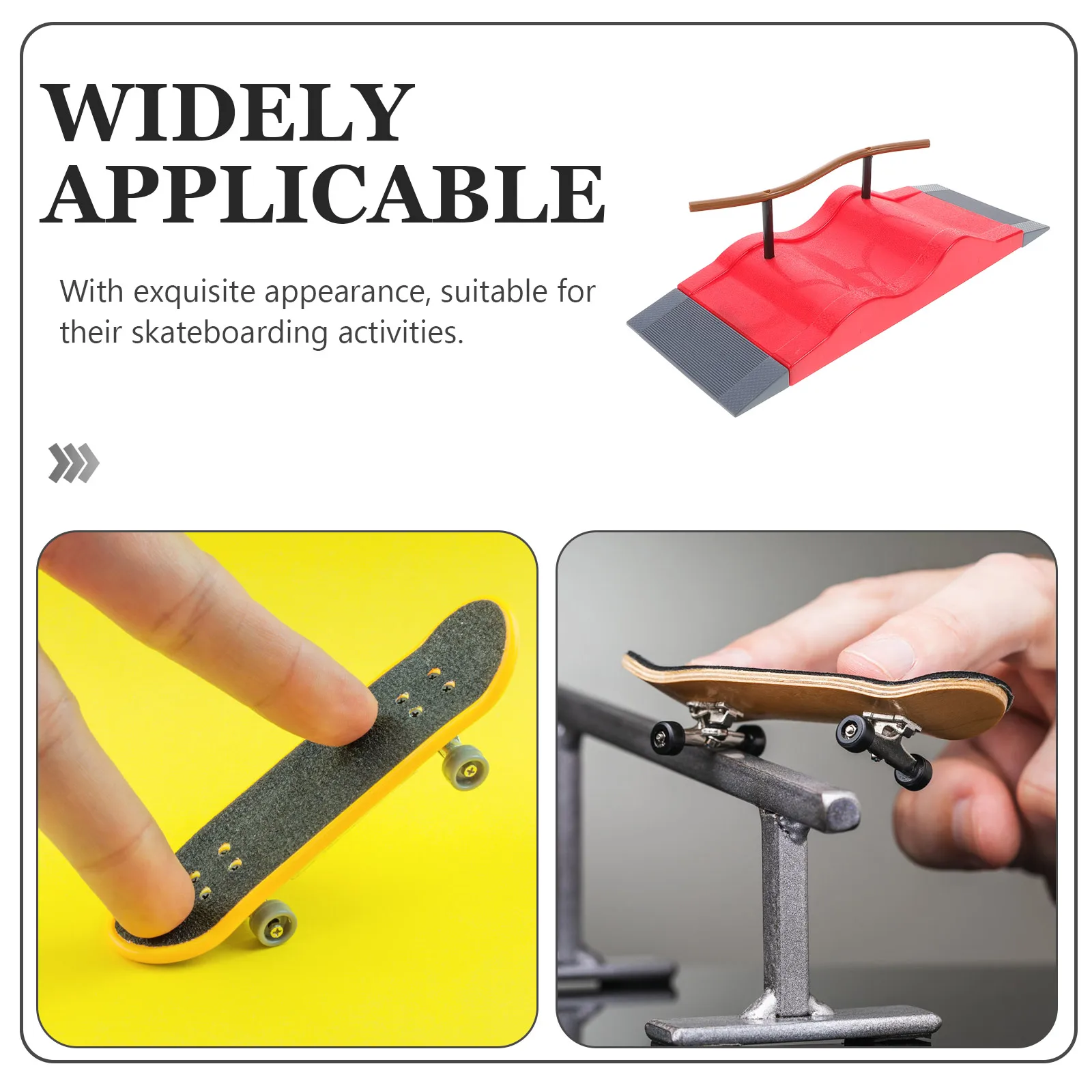 Finger Skateboard Scene Diy Mini Park Finger Skatepark Ramp Track Training Venue Professional Tech Practice Deck Indoor Toys