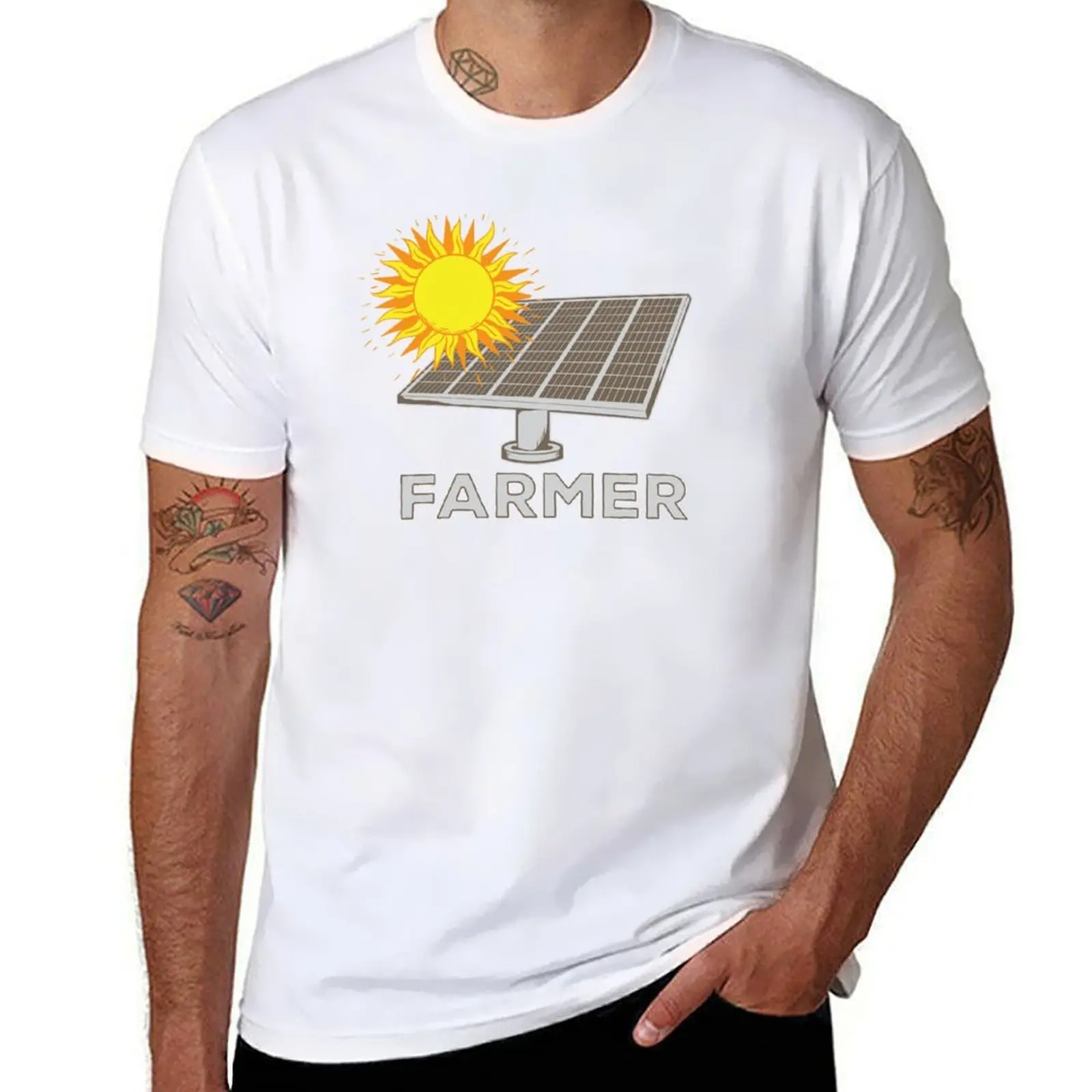 

Solar Farmer T-Shirt t shirt man cotton man t shirt summer T-Shirt