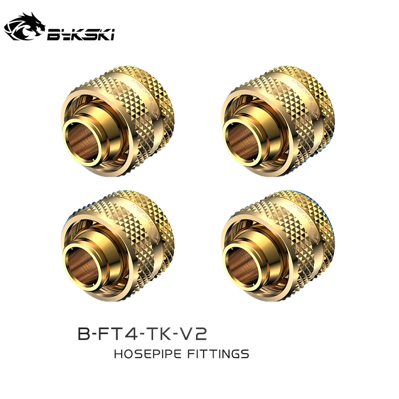 Bykski – raccord de refroidissement à eau à Tube souple, adapté pour 1/2 "ID x 6/8" OD (13x19mm) G1/4 ", accessoires informatiques B-FT4-TK-V2