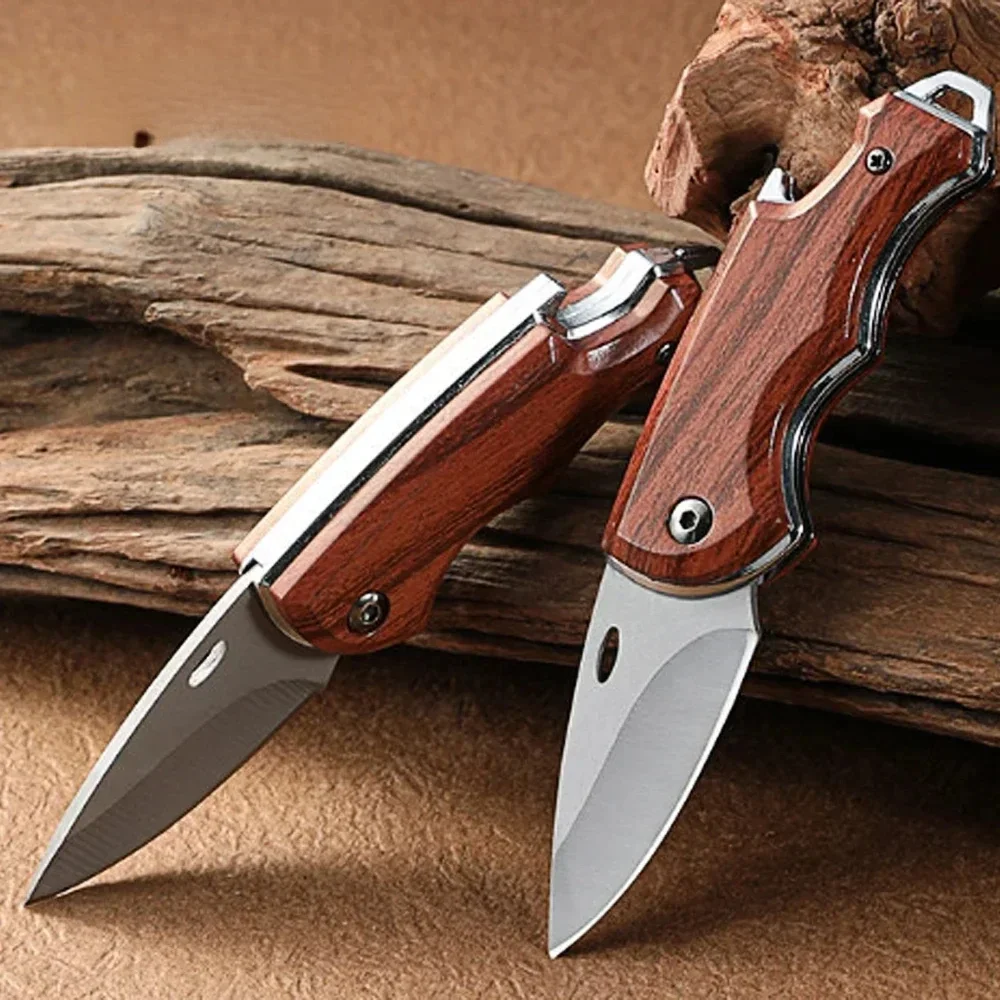 Portable Outdoor EDC Knife Folding Knife Camping Tactical Hunting Knife Portable Pocket Blade Sharp Durable with Bottle Opener