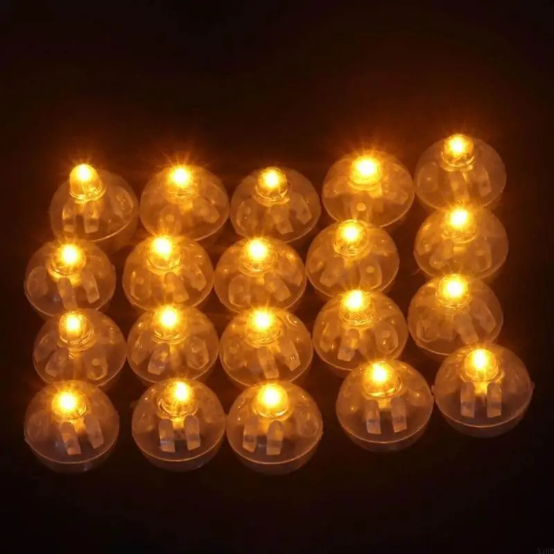 

50pcs/Lot LED for Doll’s Spare Lamps Light Up Lantern Lamp Plastic Light DIY Party Props Indoor Scene Layout Xmas Tree D