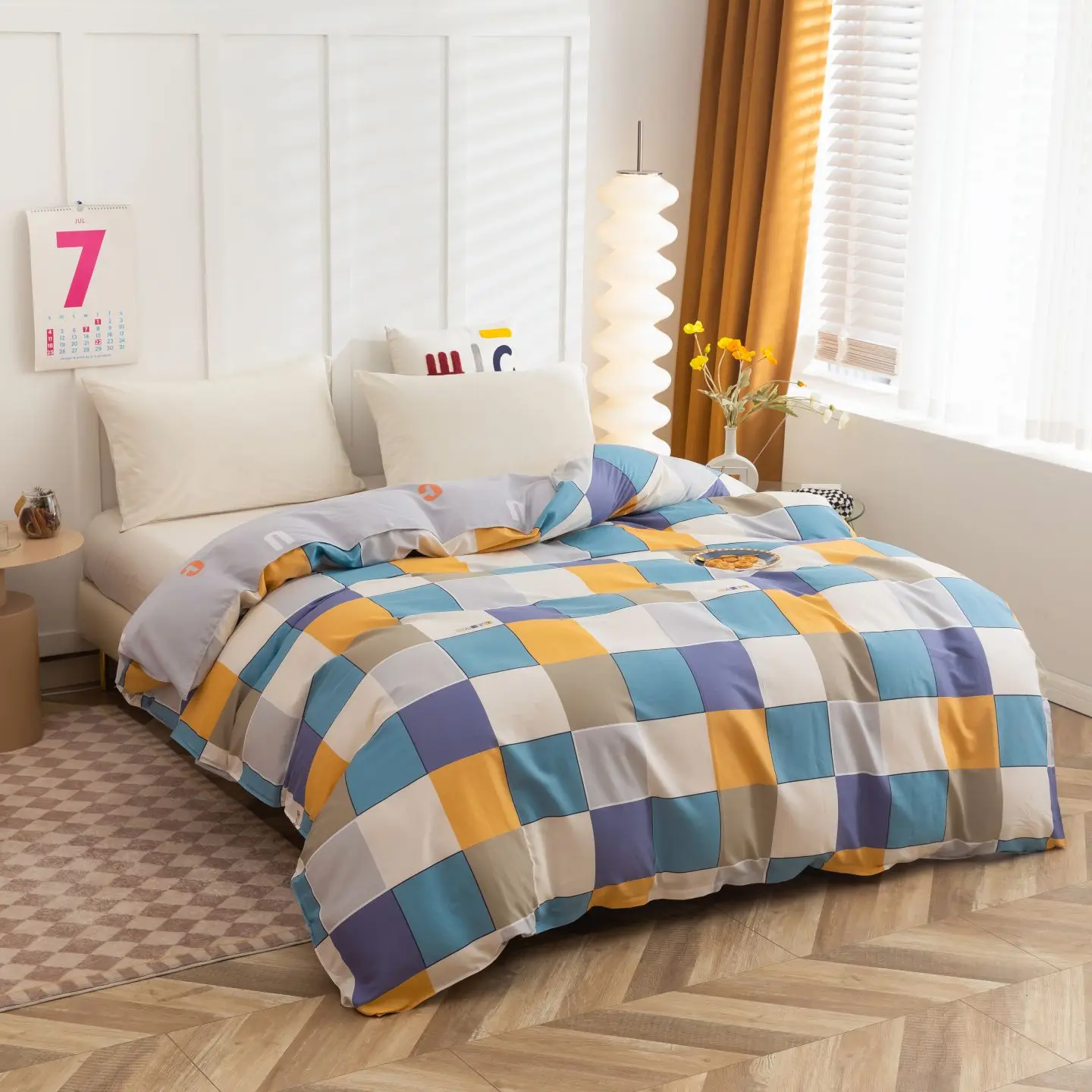 1pc Pure Cotton Duvet Cover housse de couette 220x240 Single/Full/Queen/King Comforter Cover for Home (pillowcase need order)