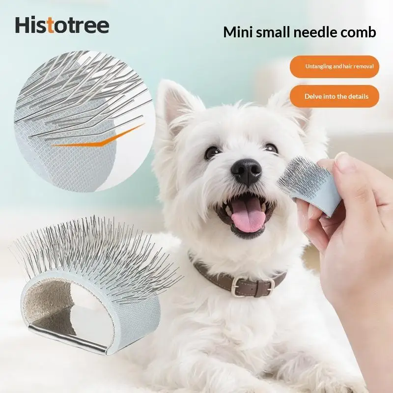 Pet Mini Needle Cleaning Comb Pet Clean Supplies Dog Cat Easy Open Knots Remove Prune Hair Comb Portable Finger Comb