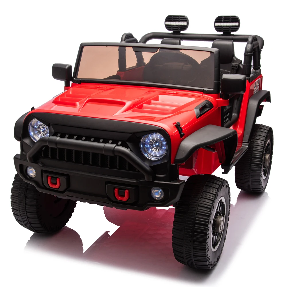 24V Two-Seater Kids Ride-On Truck Car, Four-Wheel Suspension, Bluetooth, Suitable for Children 3+ Electric Car for Kids