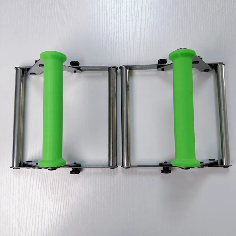Cutting machine long material support frame adjustable lift, roller bracket adjustable size, stainless steel